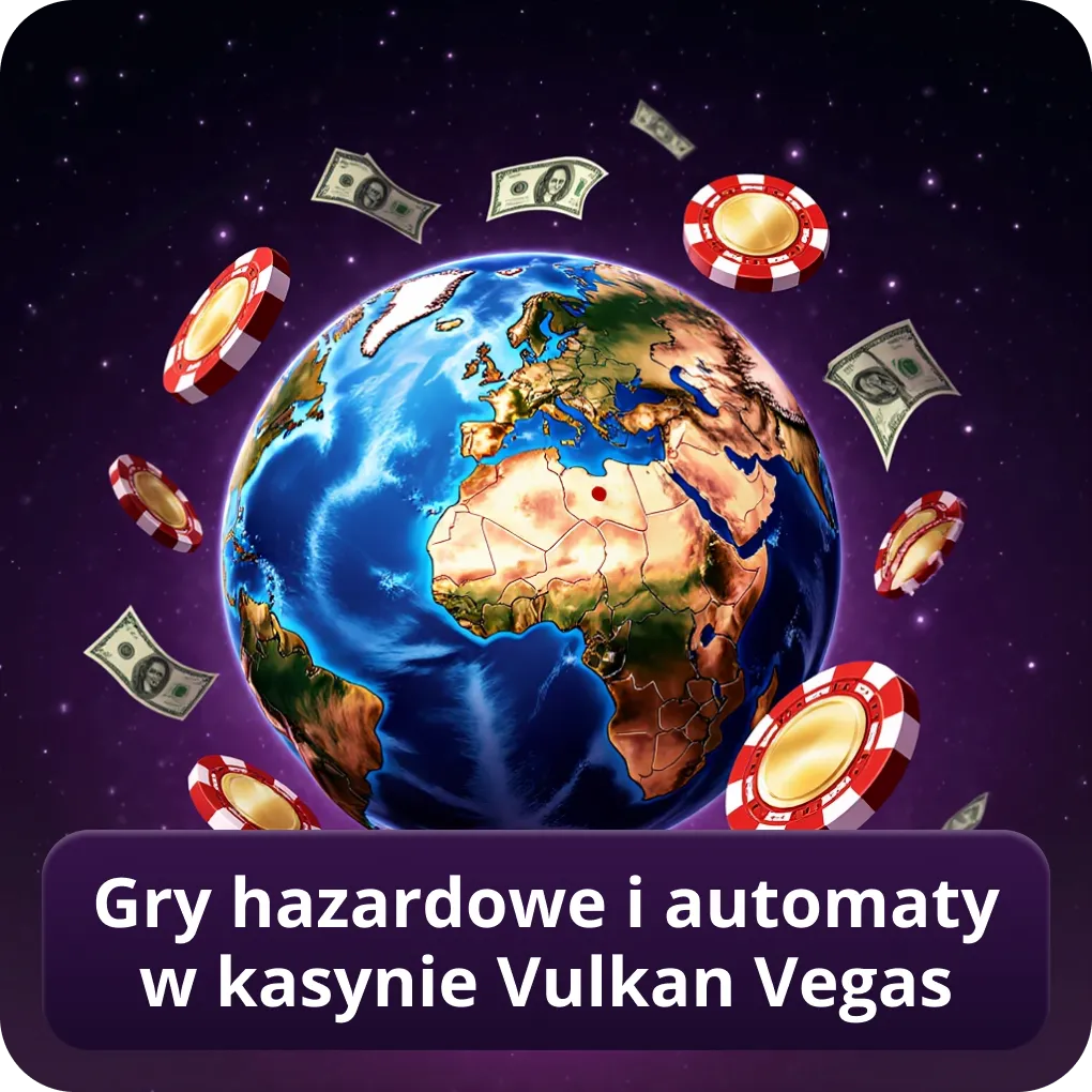 Gry hazardowe i automaty w kasynie Vulkan Vegas